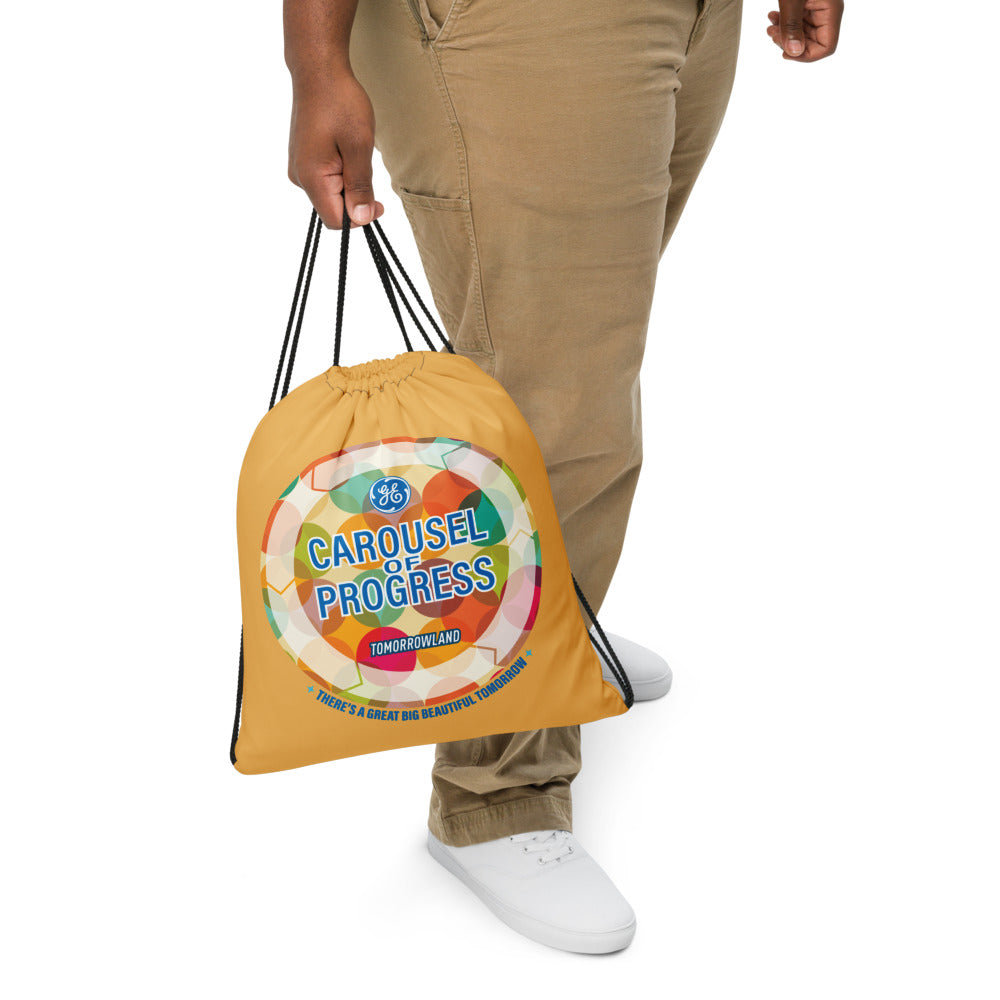 CAROUSEL OF PROGRESS kaleidoscope Drawstring Bag