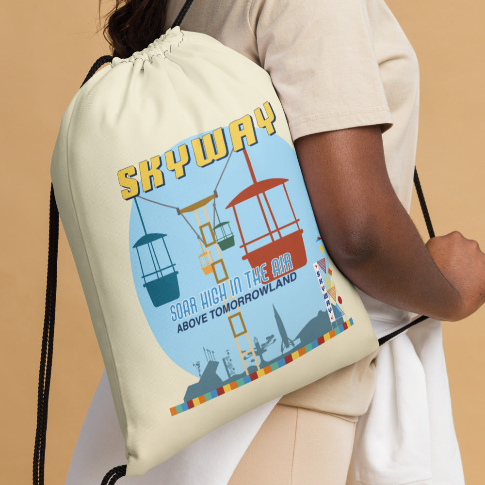 SKYWAY 1956 tower Drawstring Bag