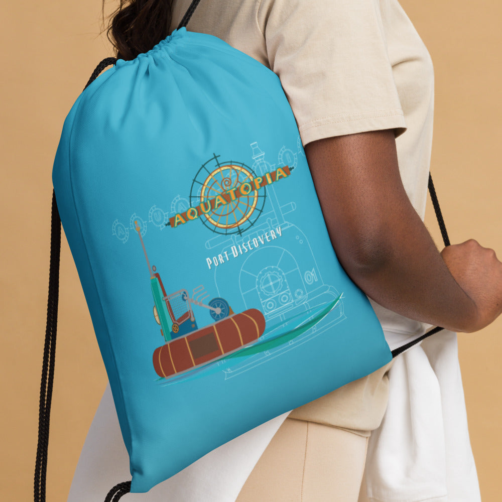 TDS PORT DISCOVERY aquatopia Drawstring Bag