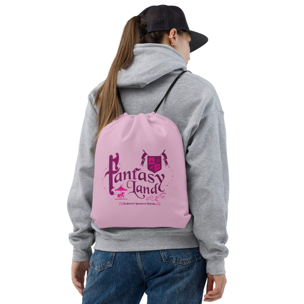 MK FANTASYLAND title Drawstring Bag