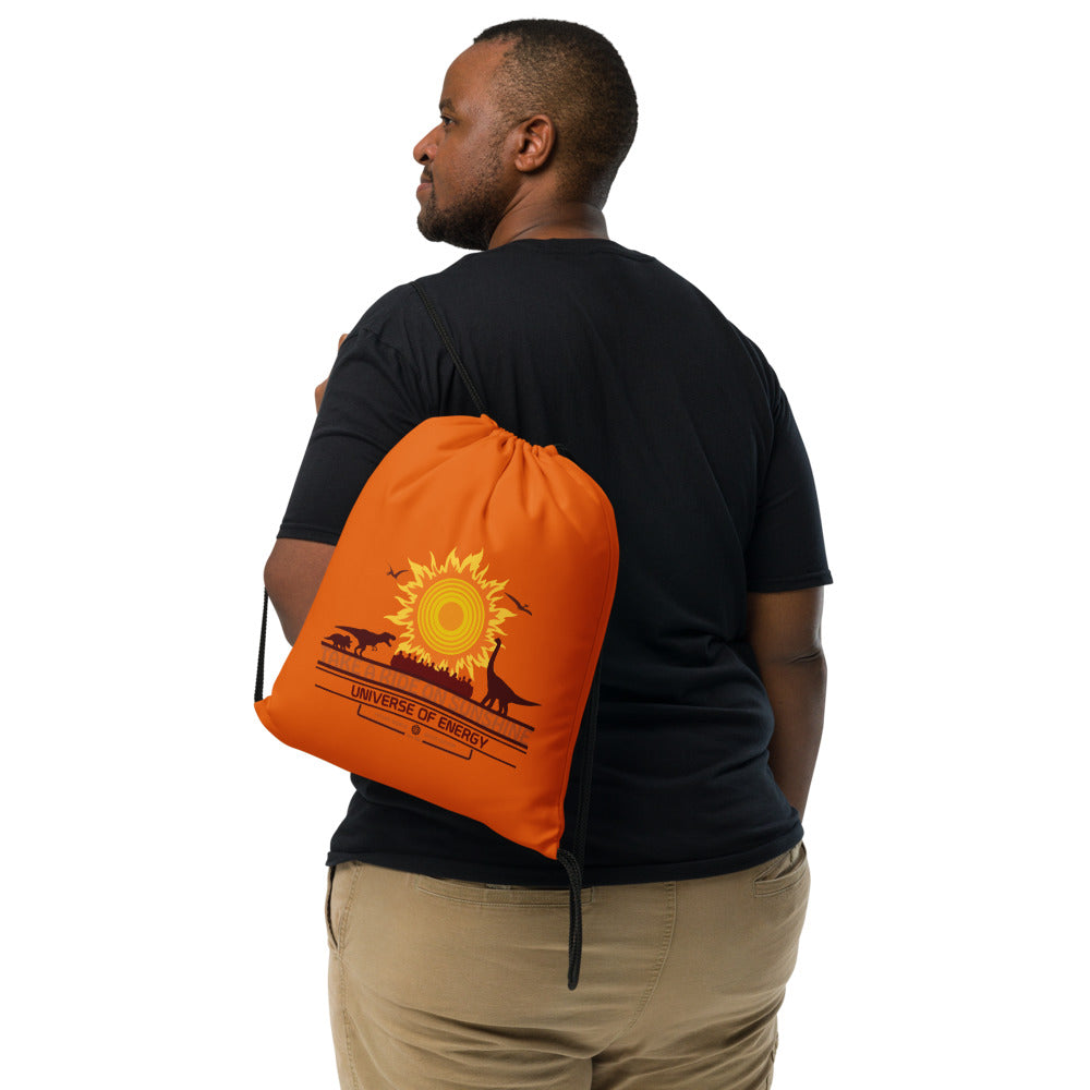 UNIVERSE OF ENERGY sun Drawstring Bag