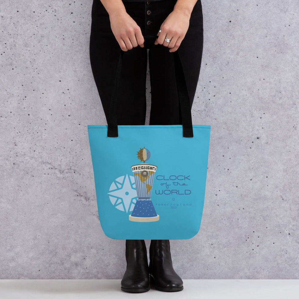 CLOCK OF THE WORLD tower Tote Bag