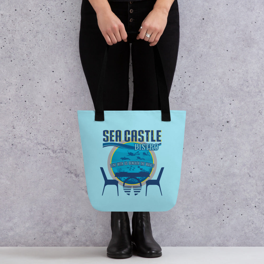 HORIZONS sea castle bistro Tote Bag