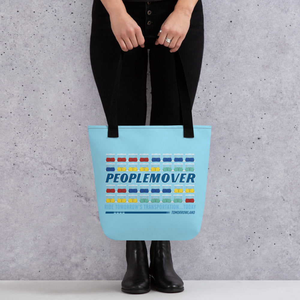 PEOPLEMOVER vehicles stacked Tote bag