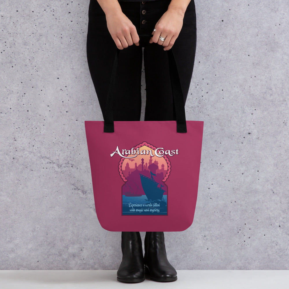 TDS ARABIAN COAST port title Tote Bag