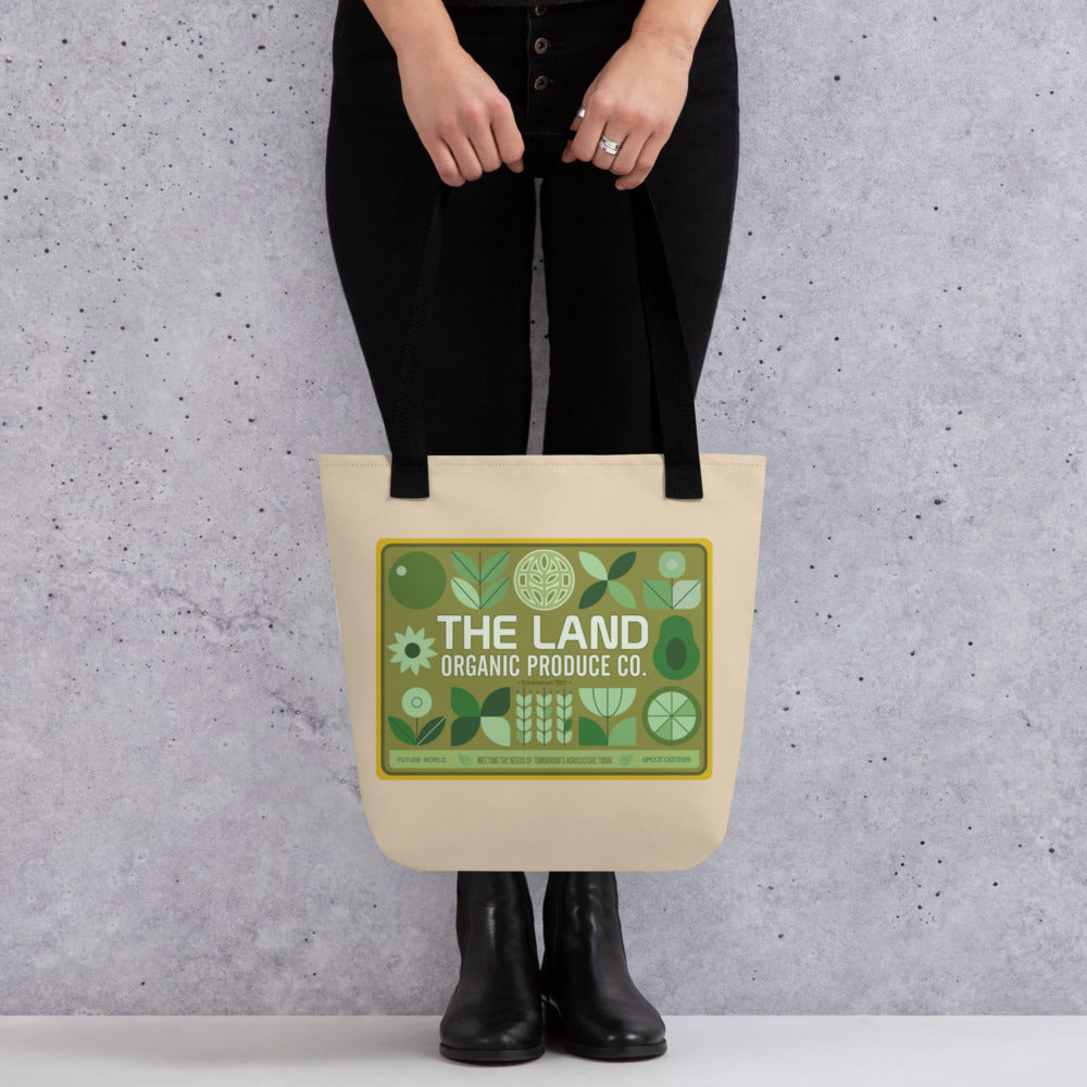THE LAND organic produce Tote Bag