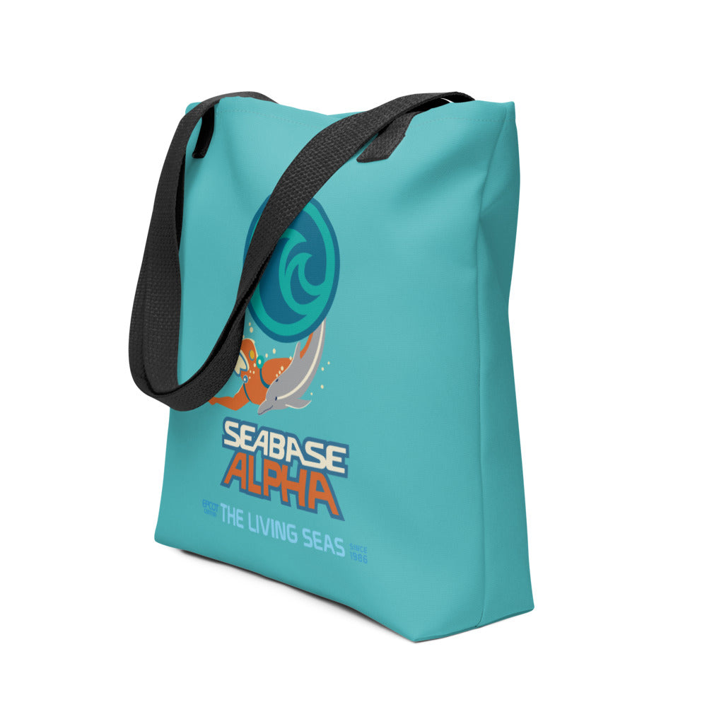 THE LIVING SEAS logo extract Tote Bag