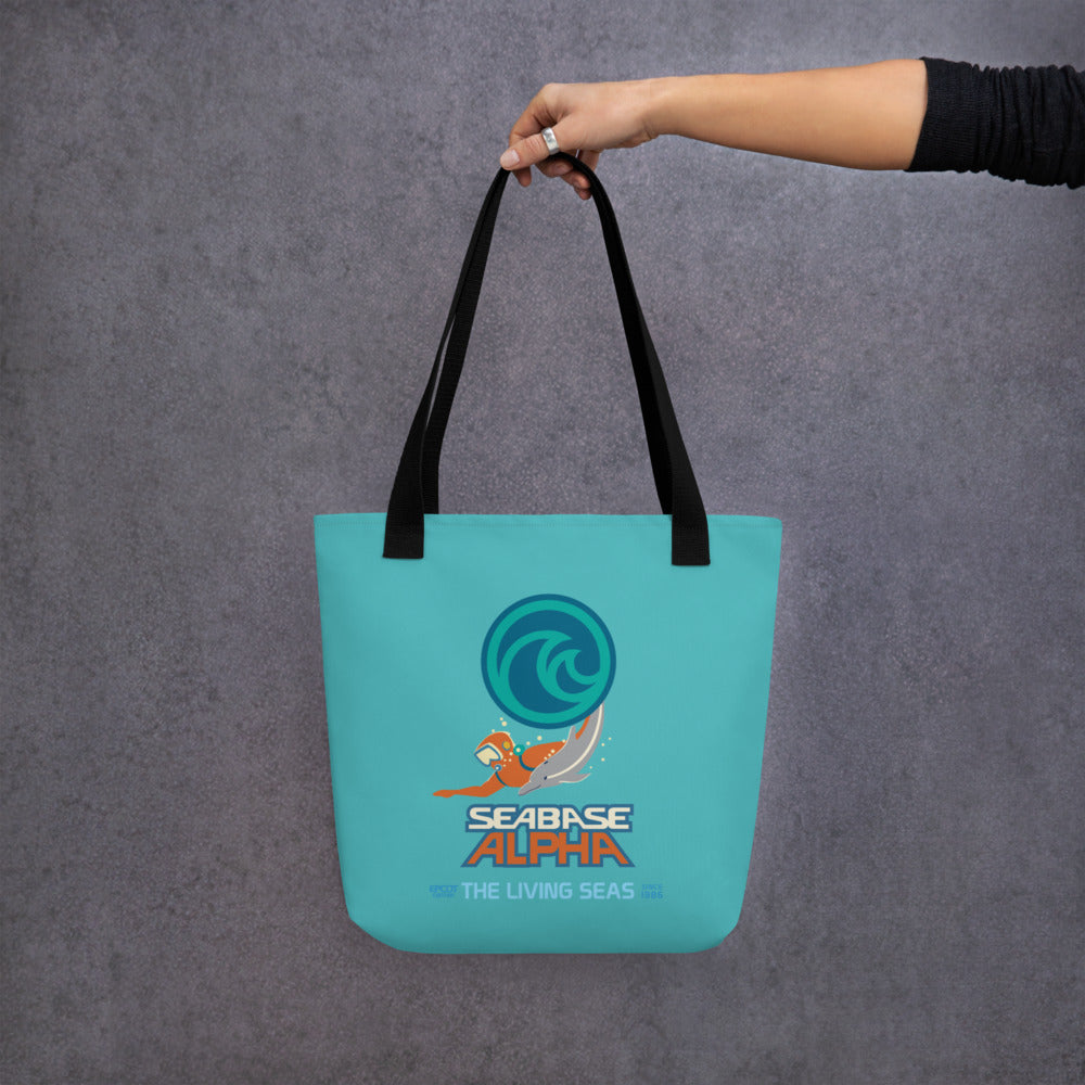 THE LIVING SEAS logo extract Tote Bag