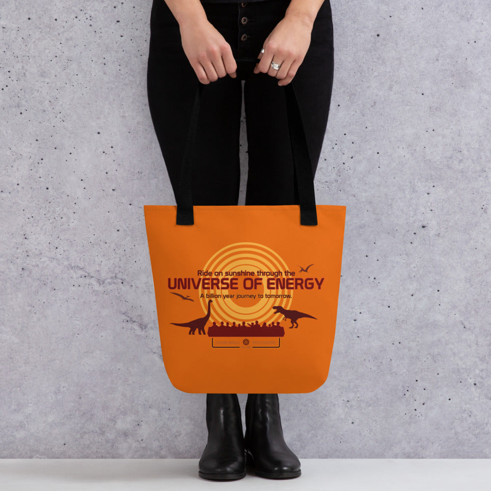 UNIVERSE OF ENERGY title Tote Bag