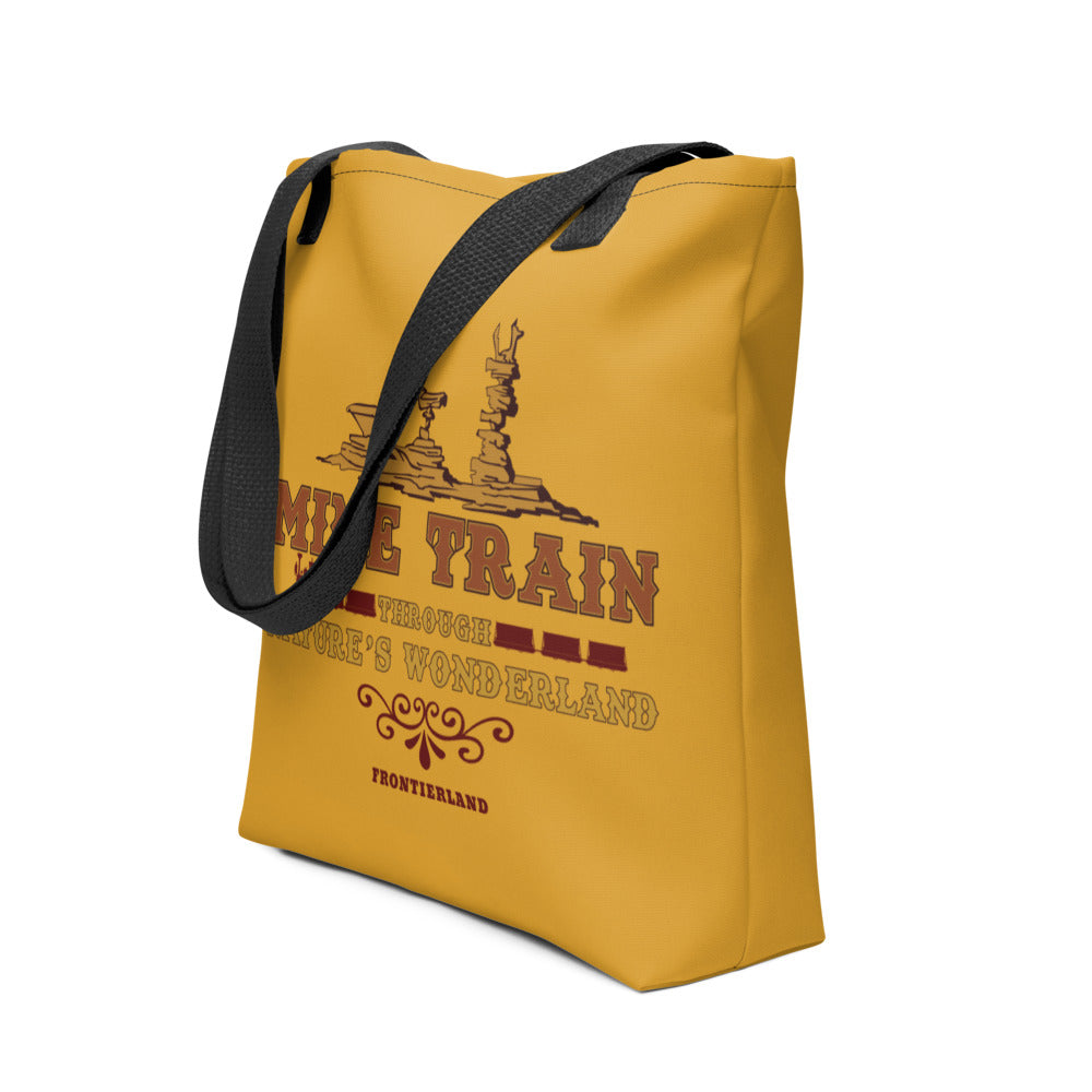 MINE TRAIN THROUGH NATURE'S WONDERLAND title Tote Bag