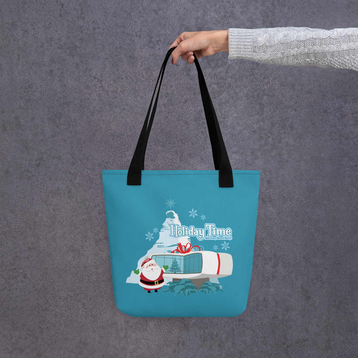 DL HOLIDAY TIME future house Tote Bag