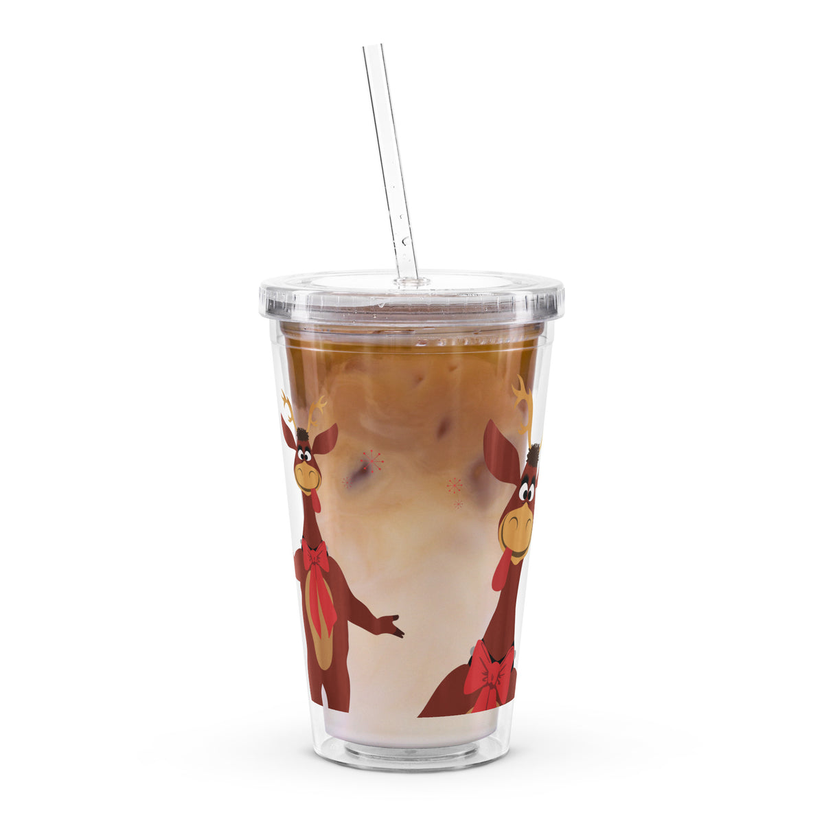 DL HOLIDAY TIME reindeer Tumbler