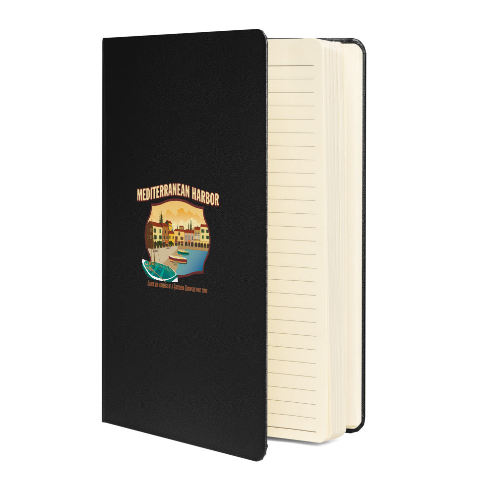 TDS MEDITERRANEAN HARBOR port title Hardcover Notebook