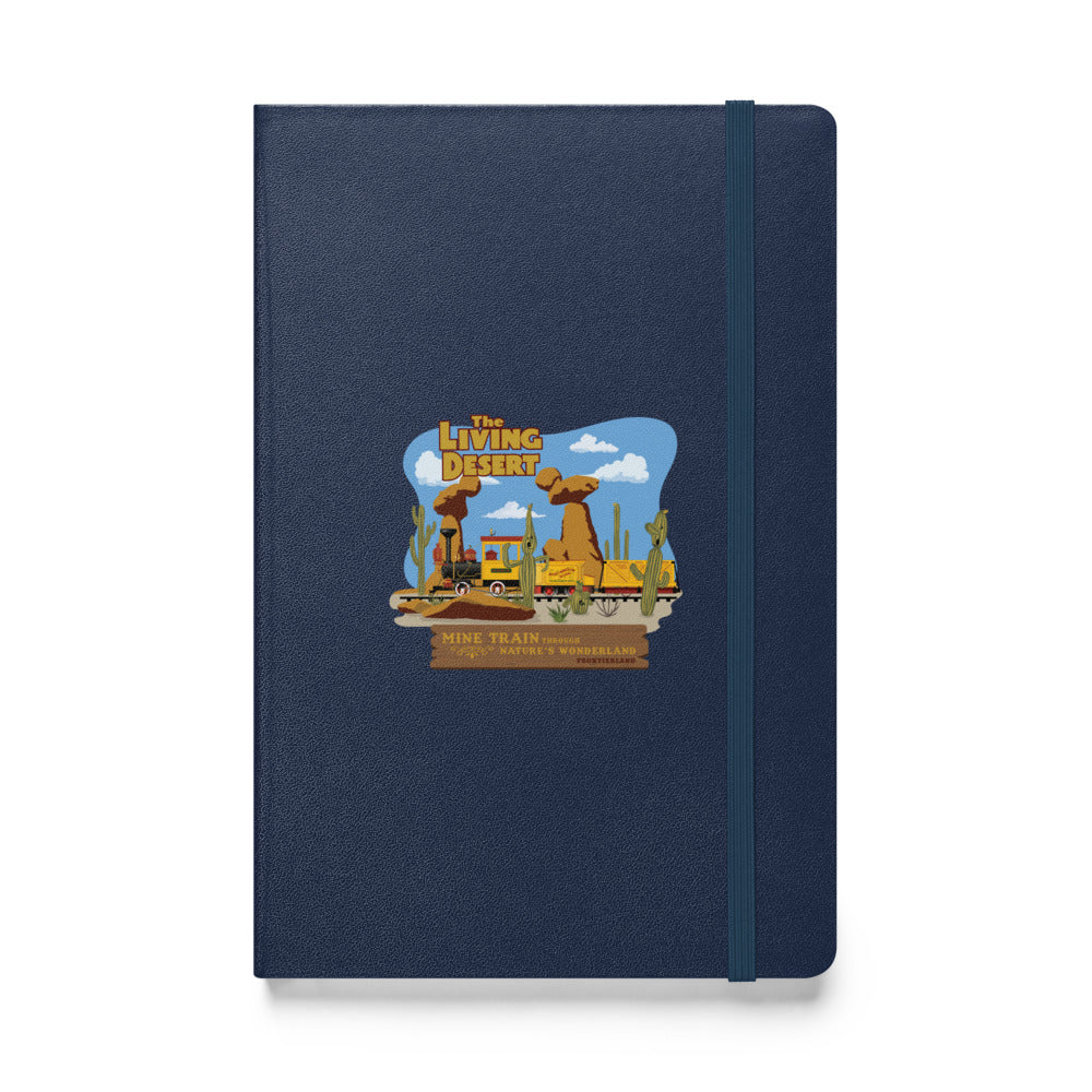 MINE TRAIN THROUGH NATURE'S WONDERLAND living desert Hardcover Notebook