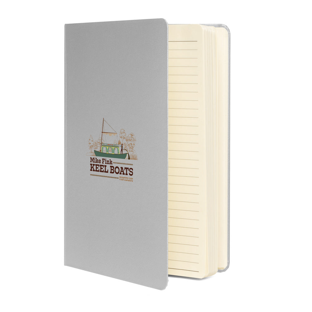 MIKE FINK KEEL BOATS boat scene Hardcover Notebook