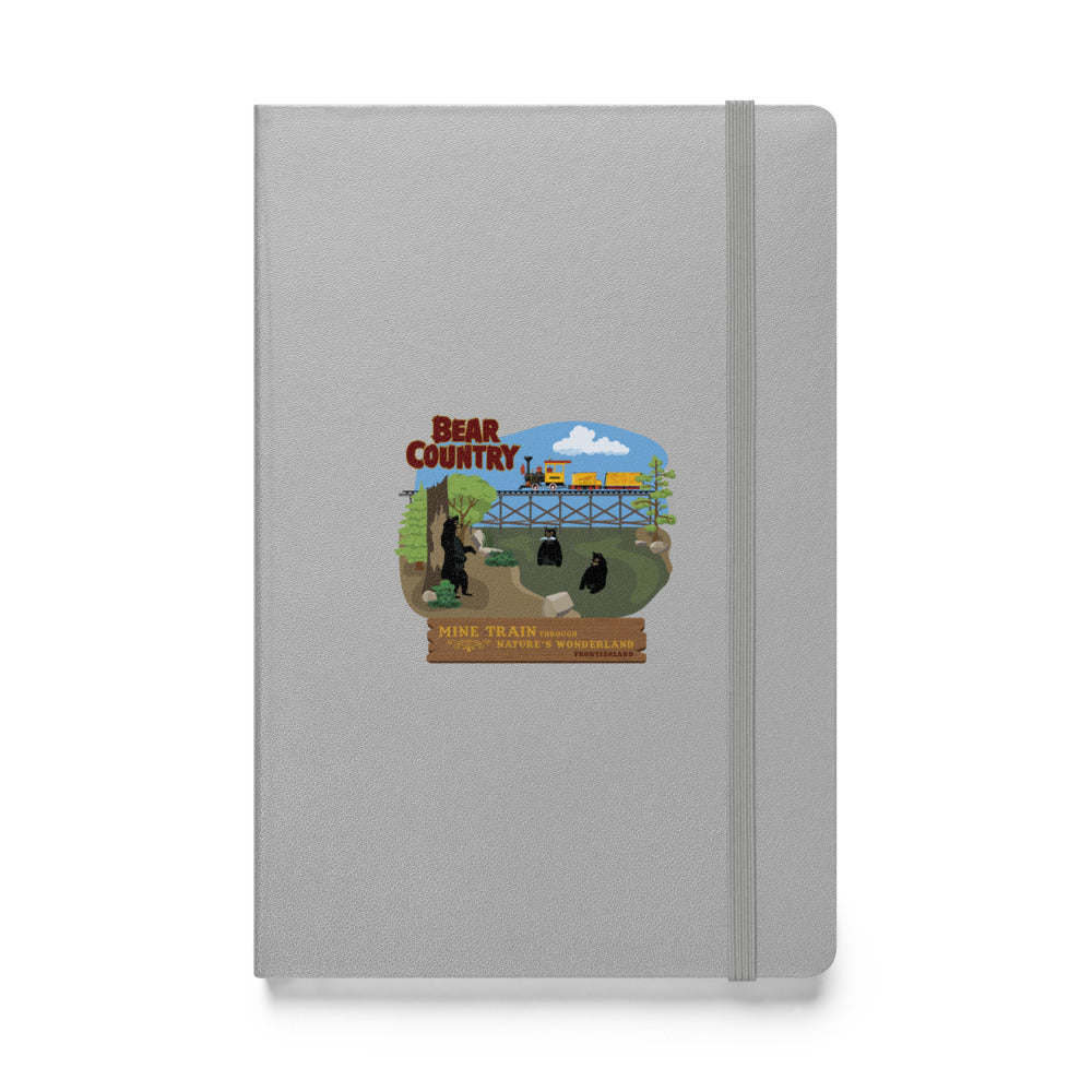MINE TRAIN THROUGH NATURE'S WONDERLAND bear country Hardcover Notebook