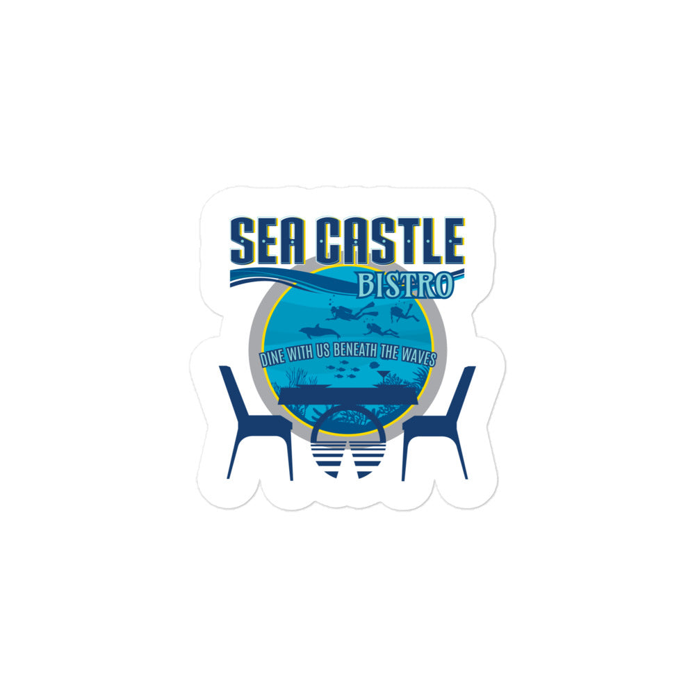HORIZONS sea castle bistro Stickers