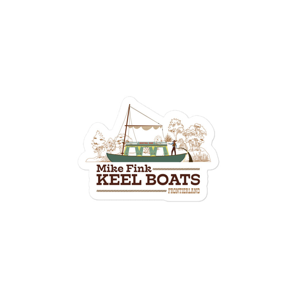 MIKE FINK KEEL BOATS scene Stickers