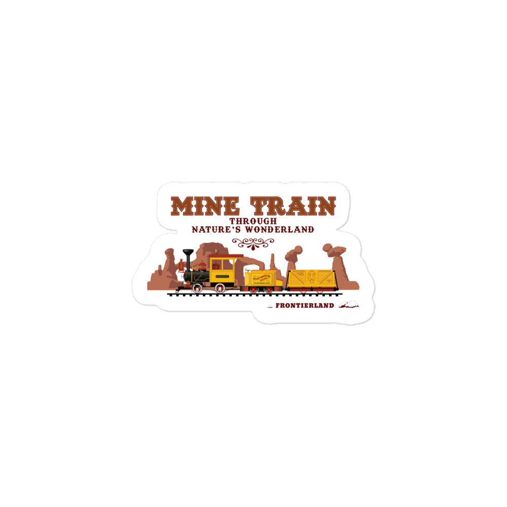 MINE TRAIN THROUGH NATURE'S WONDERLAND train Stickers