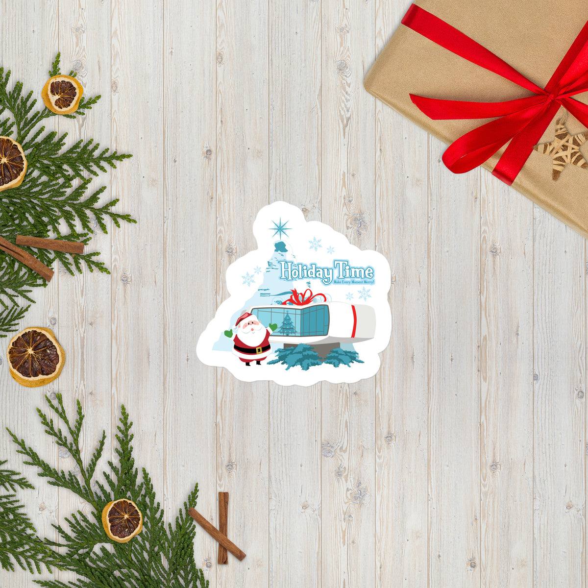 DL HOLIDAY TIME future house Stickers