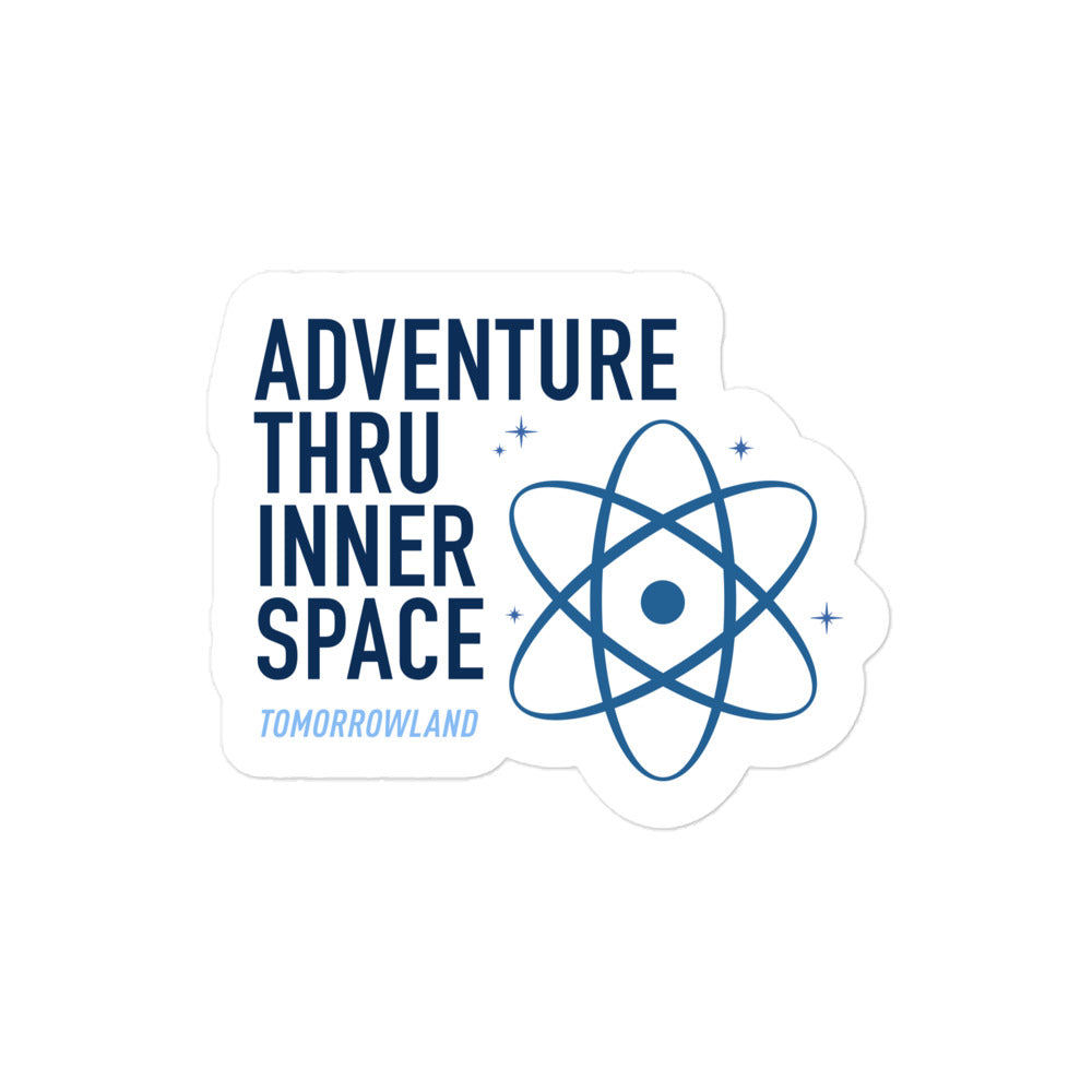 ADVENTURE THRU INNER SPACE atom Stickers