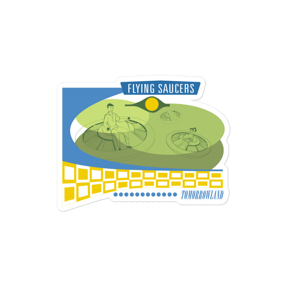 FLYING SAUCERS scene Stickers