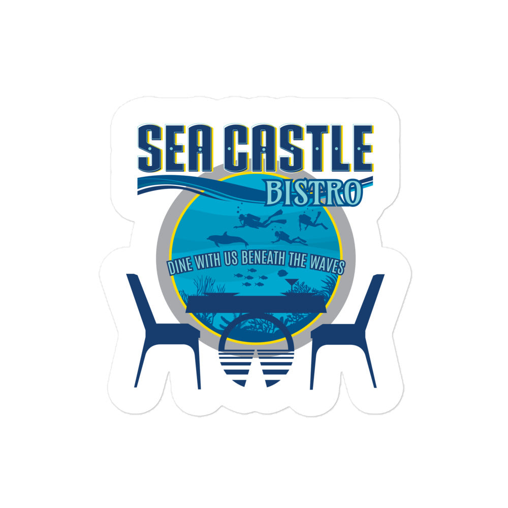HORIZONS sea castle bistro Stickers