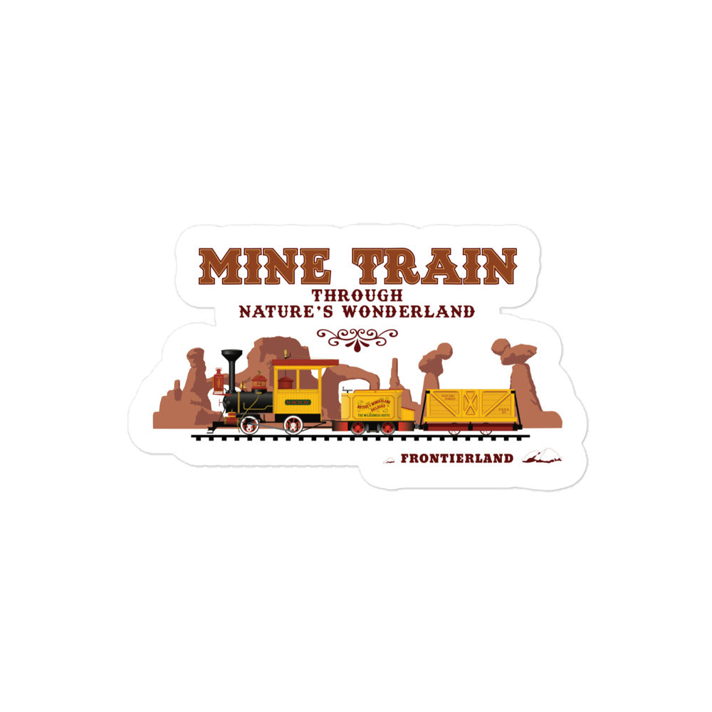 MINE TRAIN THROUGH NATURE'S WONDERLAND train Stickers