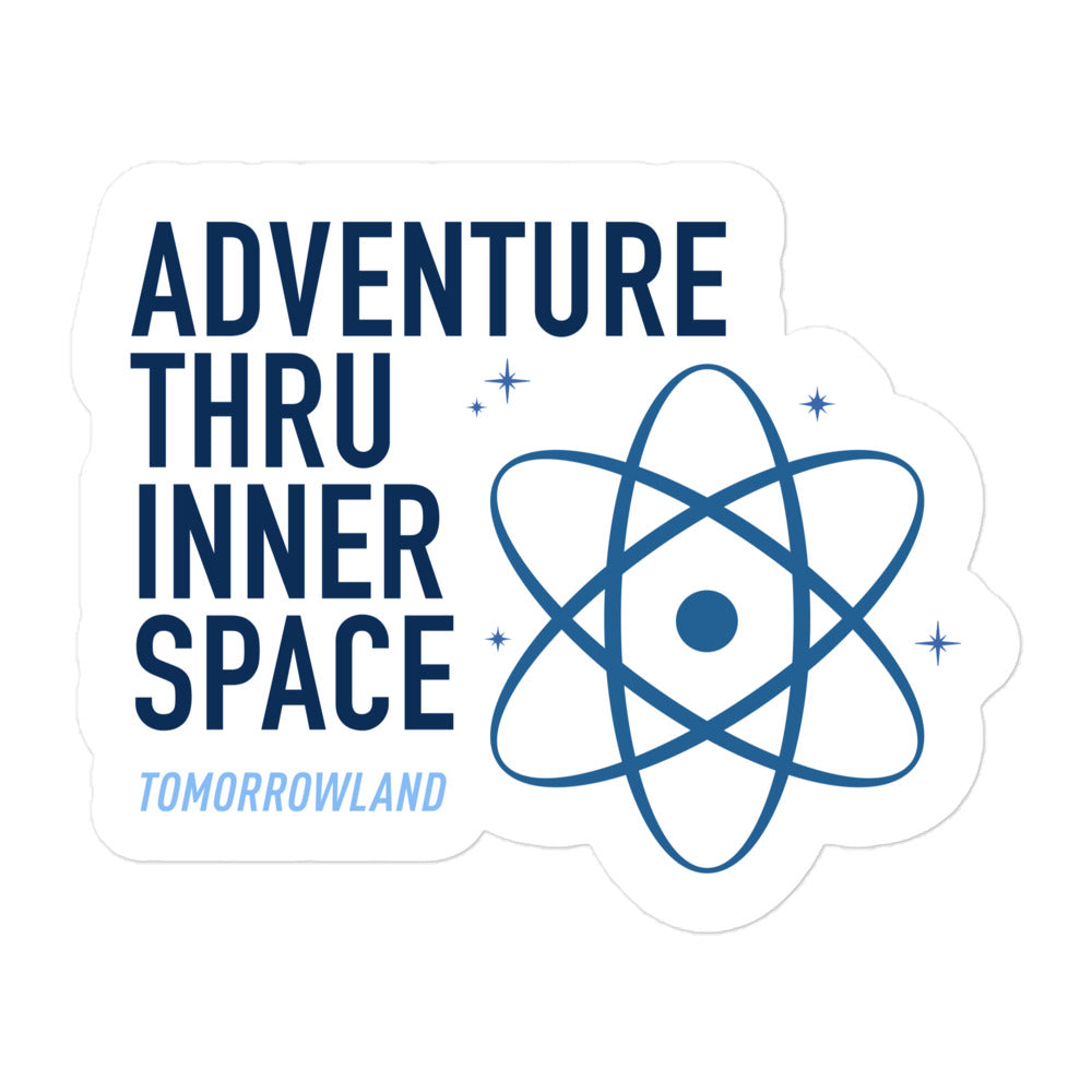 ADVENTURE THRU INNER SPACE atom Stickers
