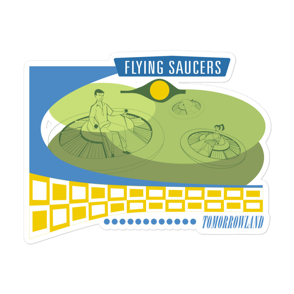 FLYING SAUCERS scene Stickers