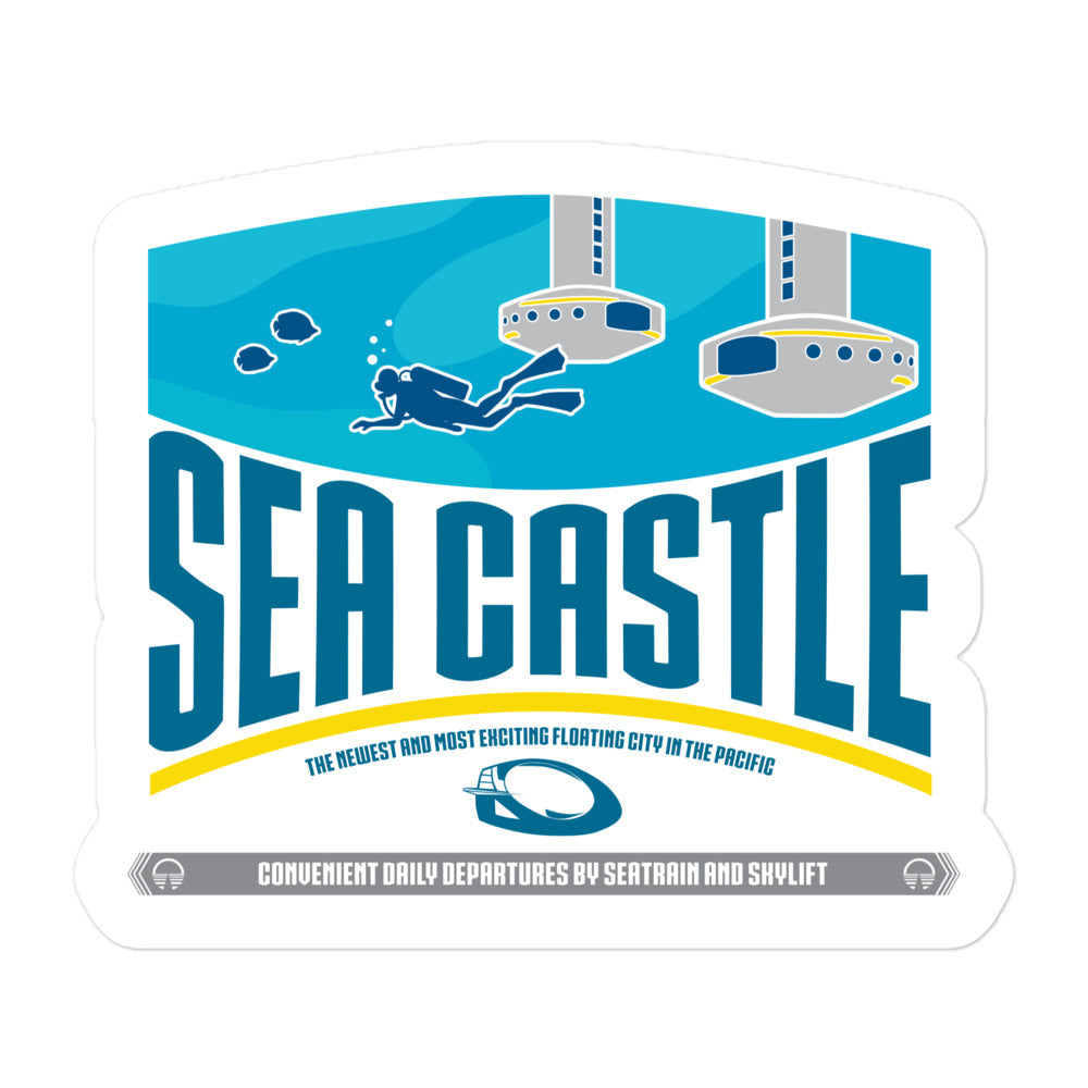 HORIZONS sea castle Stickers