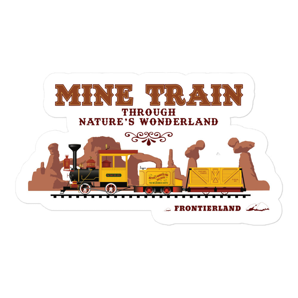 MINE TRAIN THROUGH NATURE'S WONDERLAND train Stickers