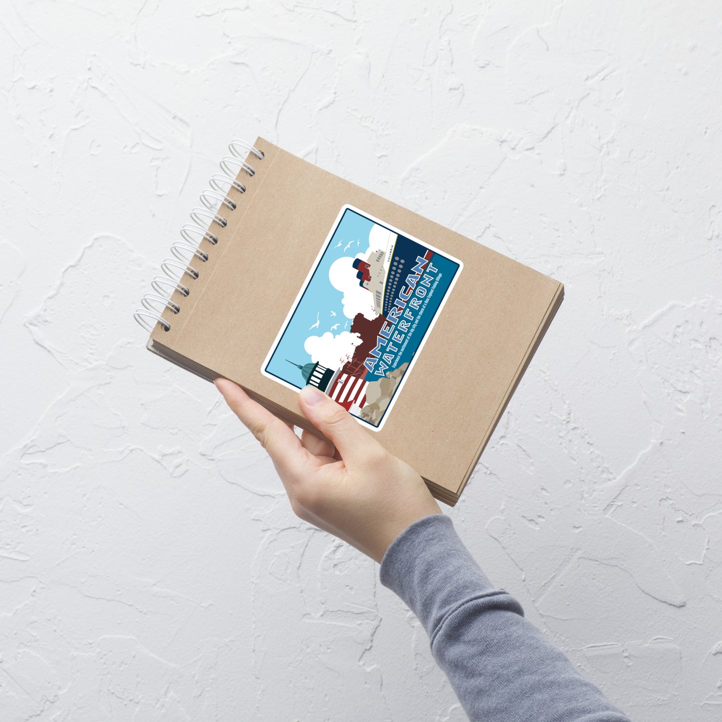 TDS AMERICAN WATERFRONT port title Stickers