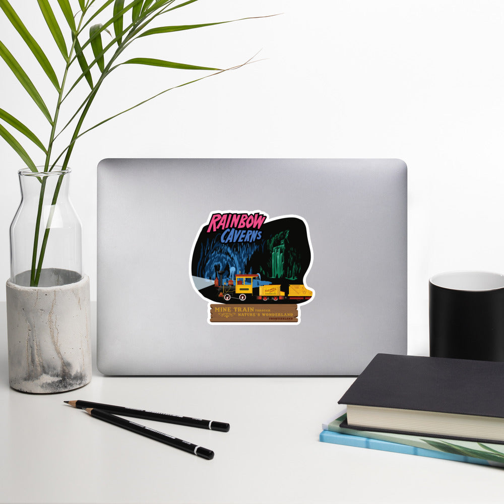 MINE TRAIN THROUGH NATURE'S WONDERLAND rainbow caverns Stickers