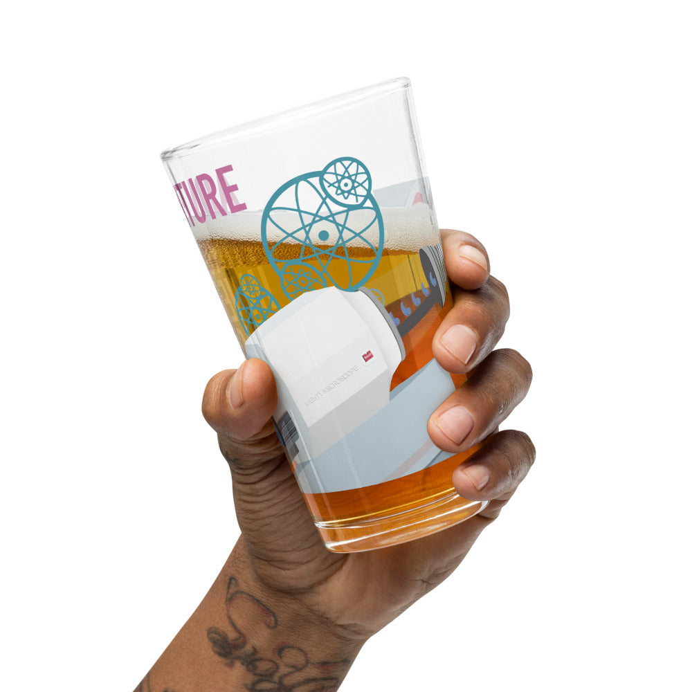 ADVENTURE THRU INNER SPACE microscope Pint Glass
