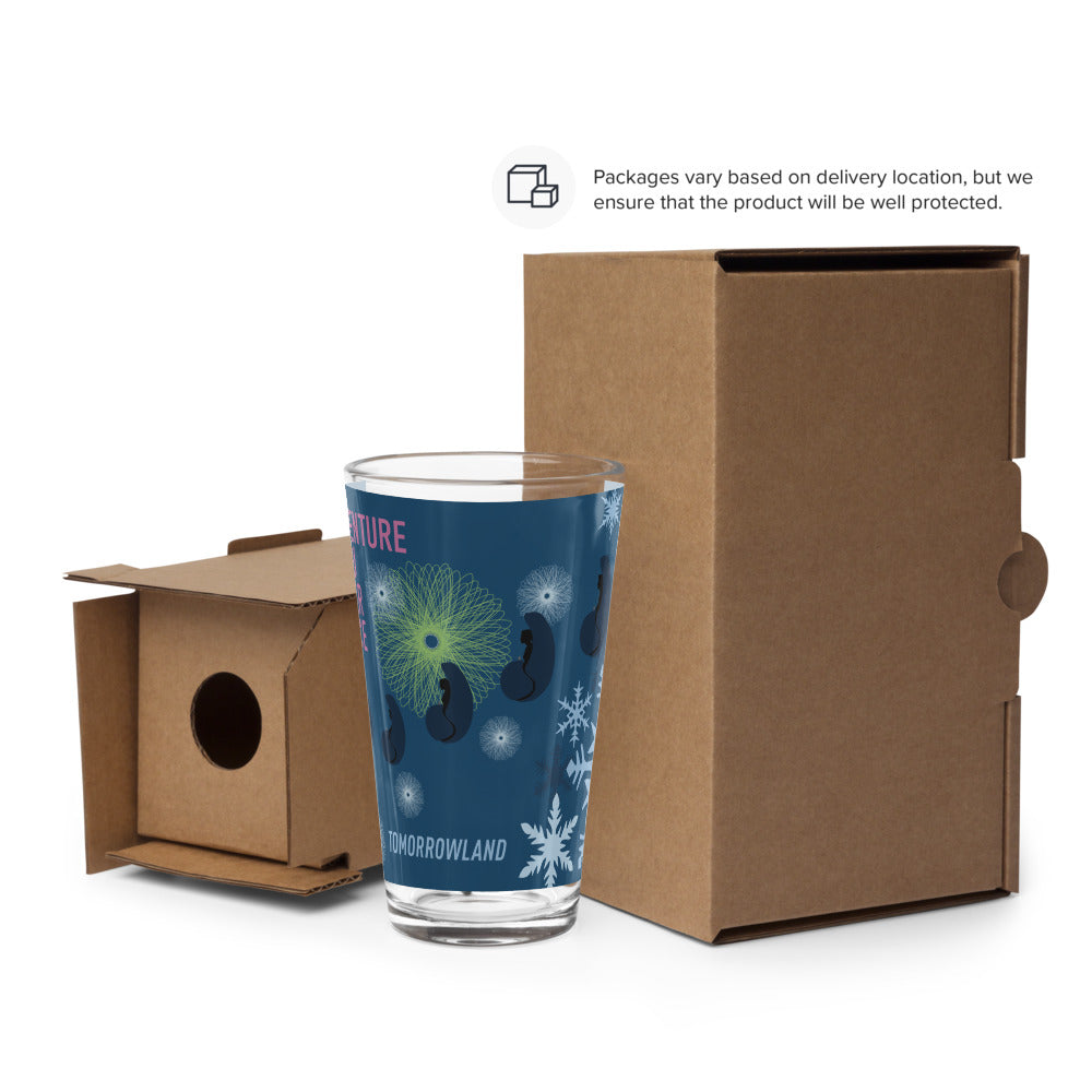 ADVENTURE THRU INNER SPACE poster Pint Glass