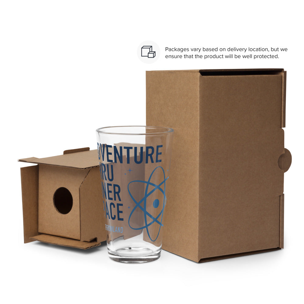 ADVENTURE THRU INNER SPACE atom Pint Glass