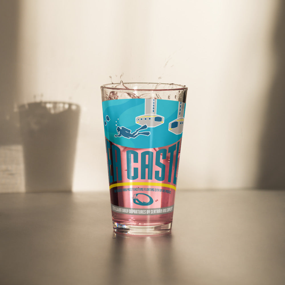 HORIZONS sea castle Pint Glass