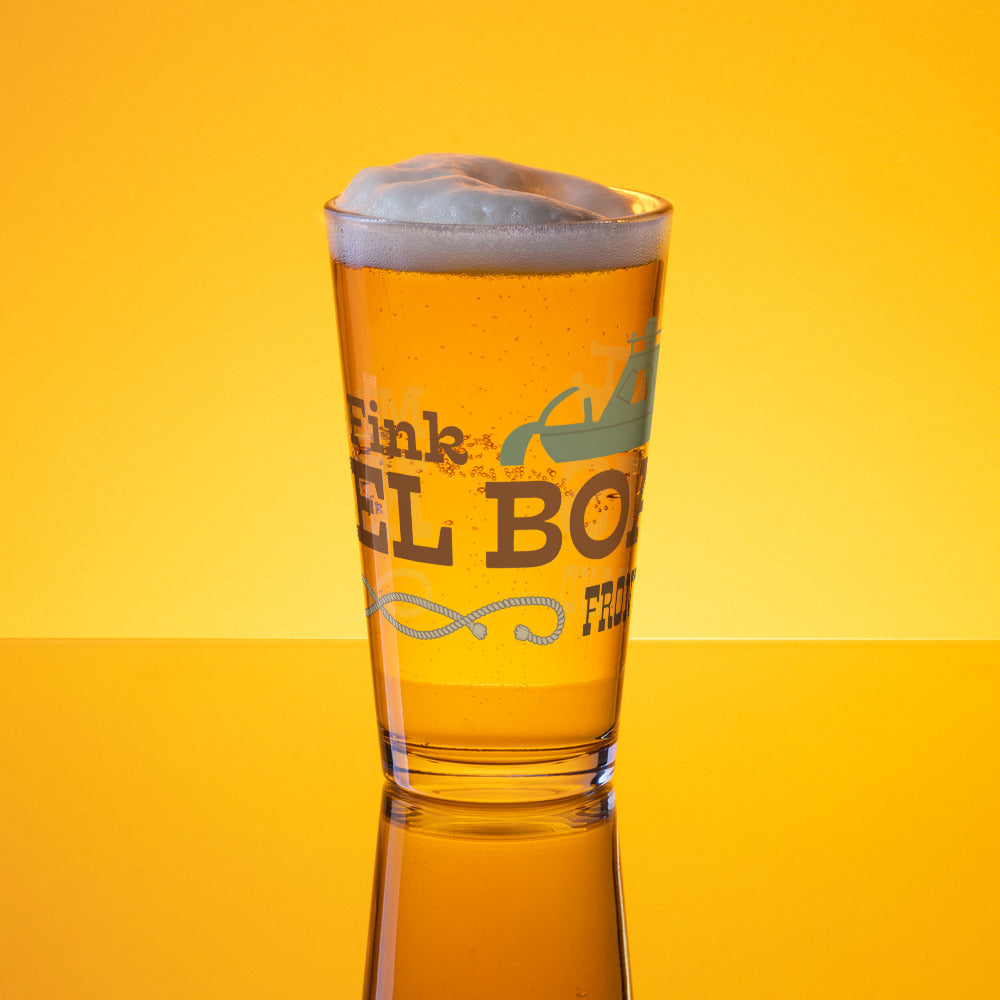 MIKE FINK KEEL BOATS title Pint Glass