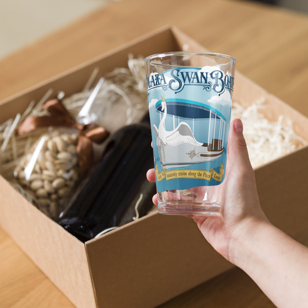 MK MAIN STREET plaza swan boats Pint Glass