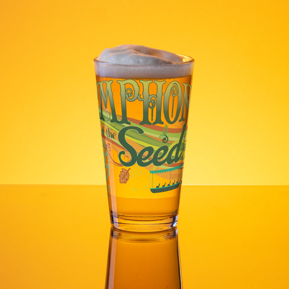 THE LAND symphony of the seed Pint Glass
