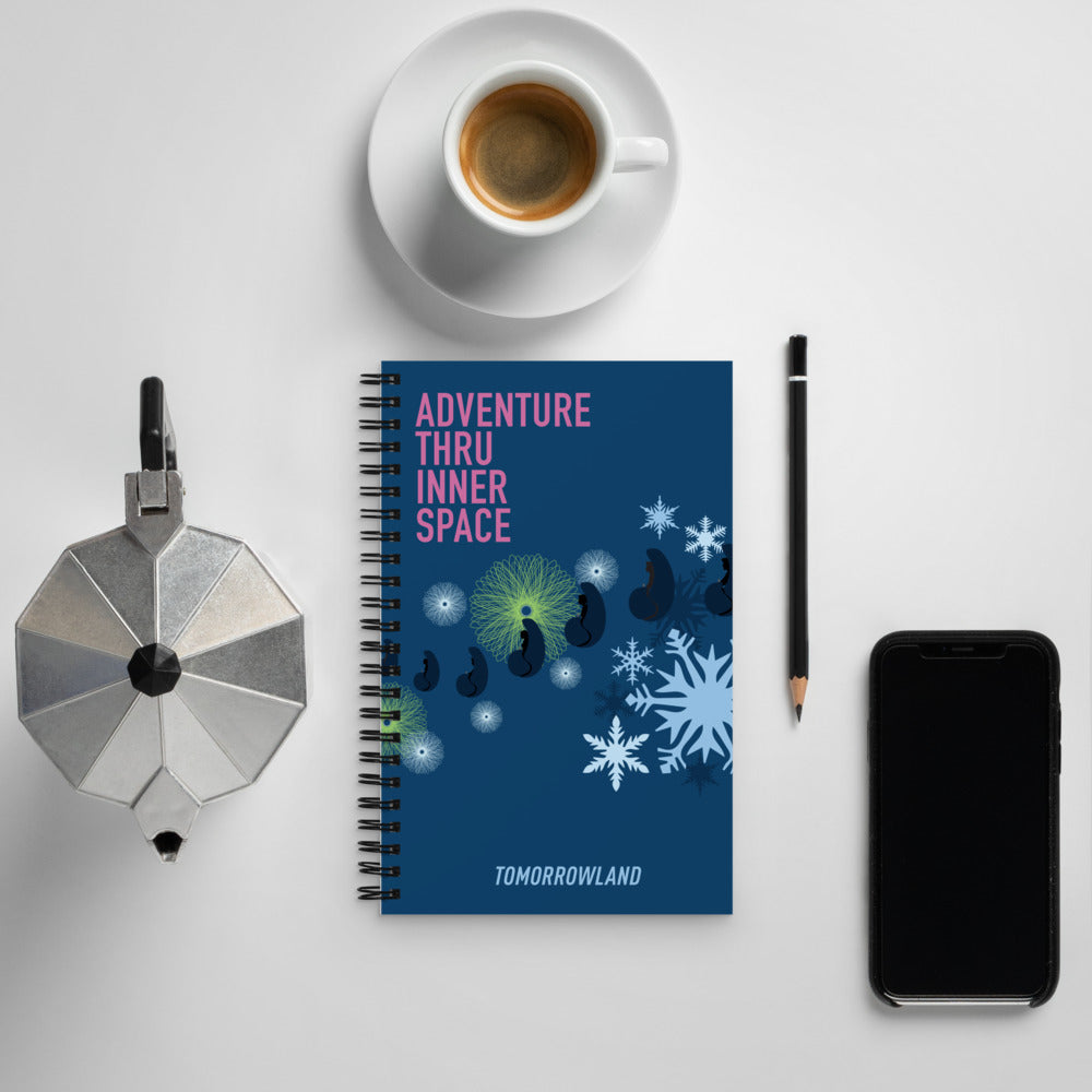 ADVENTURE THRU INNER SPACE poster Spiral Notebook