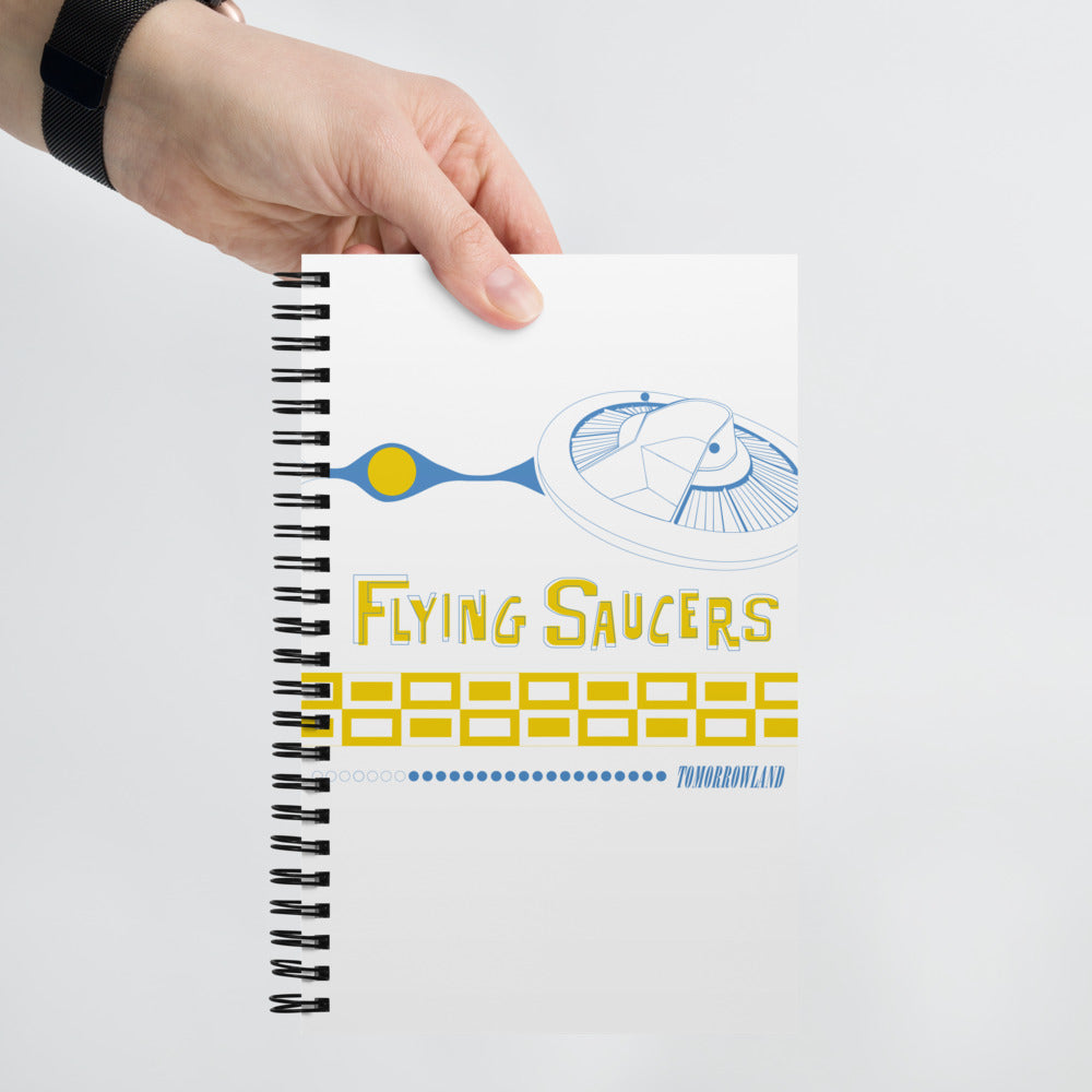 FLYING SAUCERS title Spiral Notebook