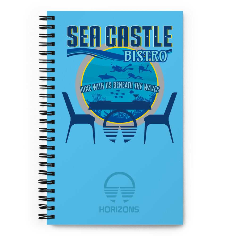 HORIZONS sea castle bistro Spiral Notebook