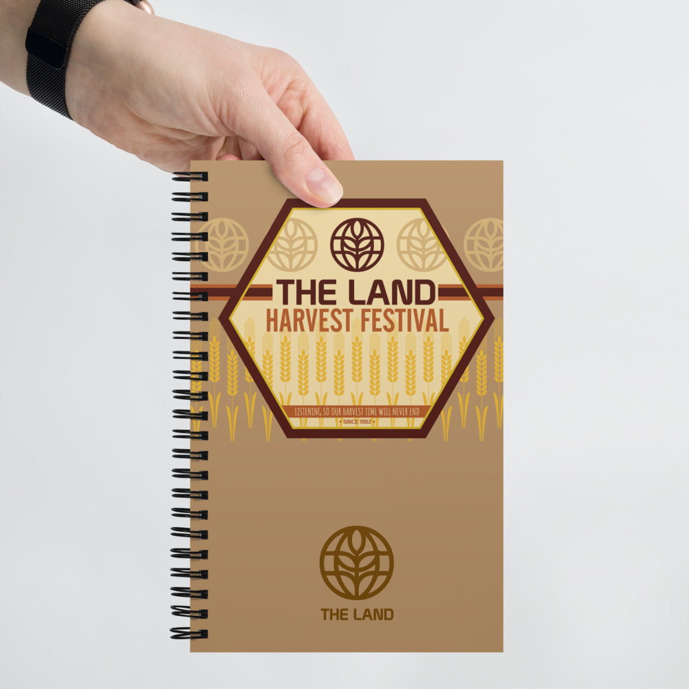 THE LAND harvest festival Spiral Notebook