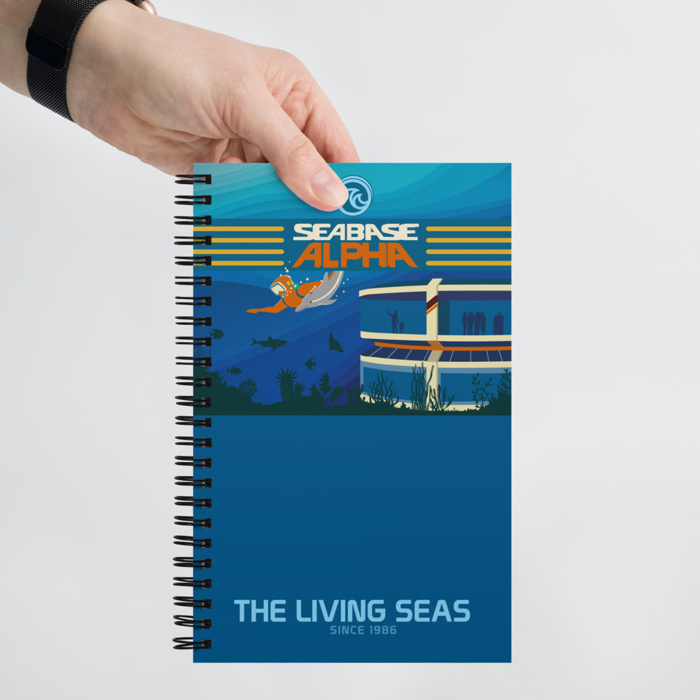 THE LIVING SEAS explore Spiral Notebook