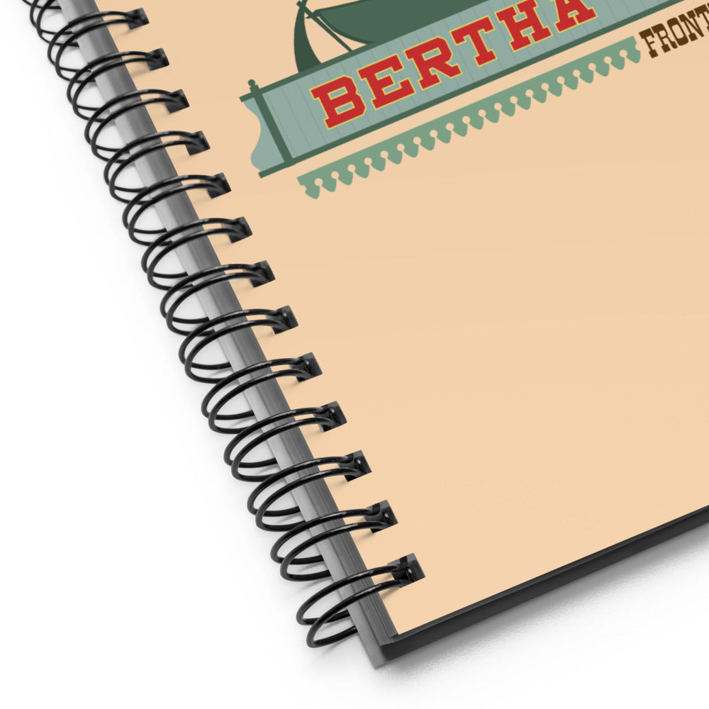 MIKE FINK KEEL BOATS bertha mae Spiral Notebook