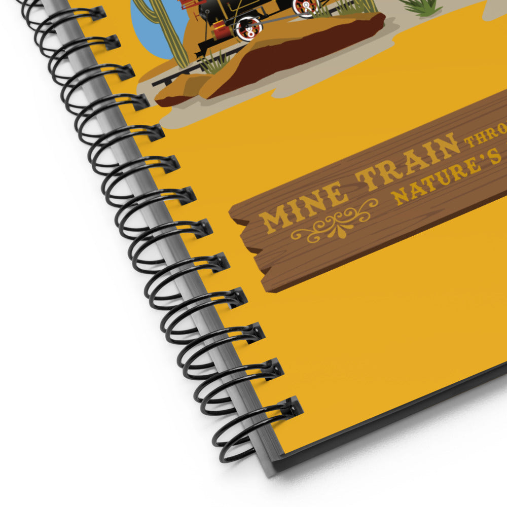 MINE TRAIN THROUGH NATURE'S WONDERLAND living desert Spiral Notebook