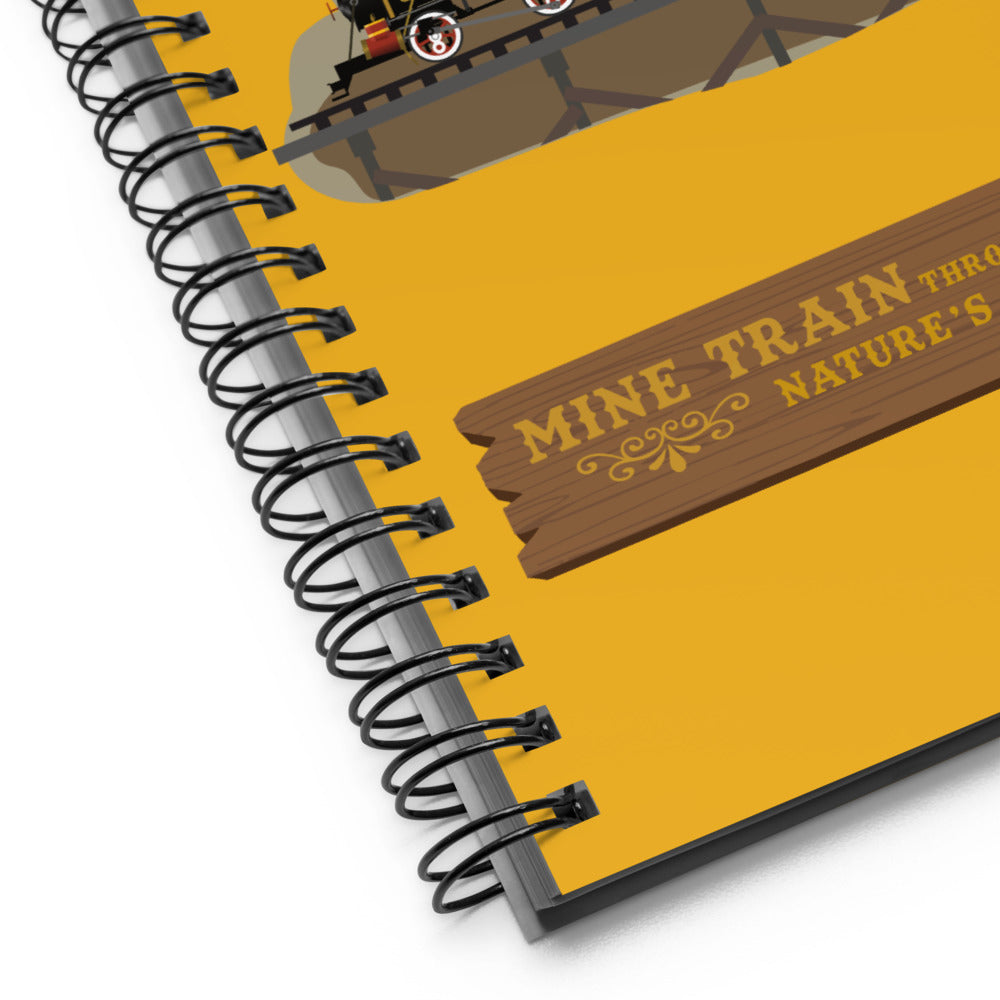 MINE TRAIN THROUGH NATURE'S WONDERLAND olympic elk Spiral Notebook