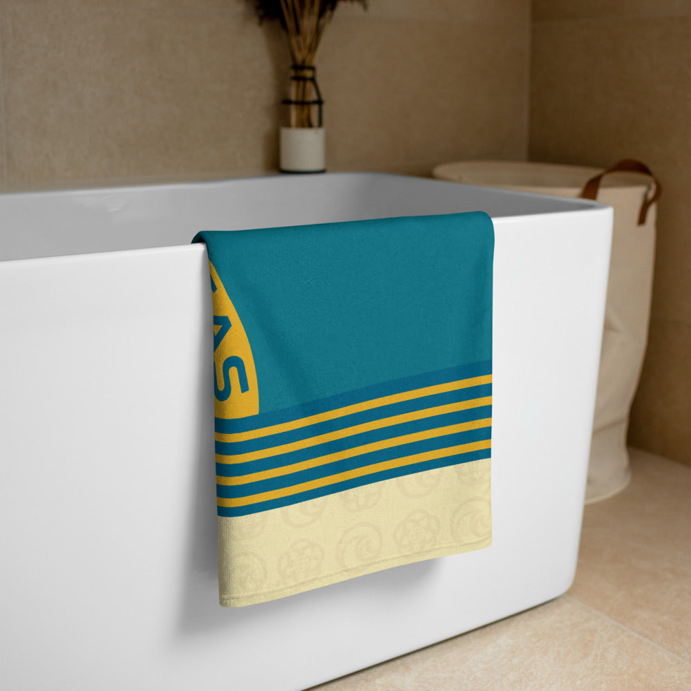 THE LIVING SEAS seabase alpha Beach Towel